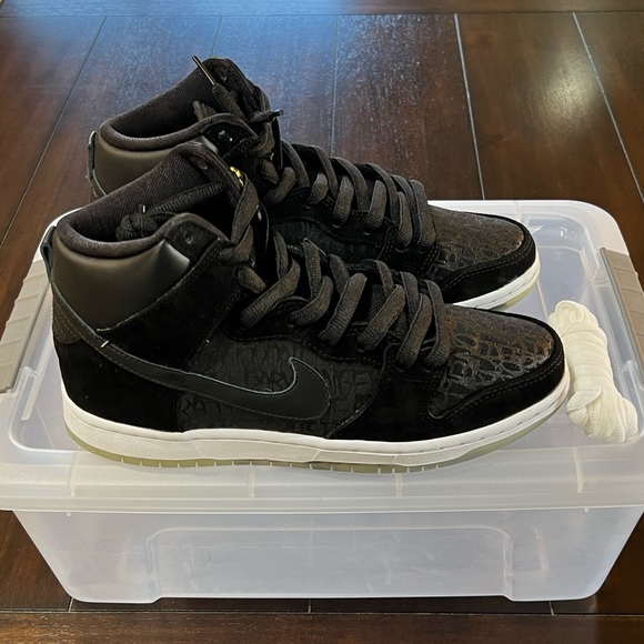 RARE DS 2013 NIKE SB DUNK HIGH PREMIUM NECKFACE SHOES SZ MENS 8.5 AUTHENTIC! - Picture 3 of 12